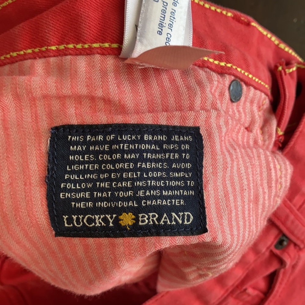 Lucky Brand Riley Short Red Size 6 / 28 - Picture 5 of 6
